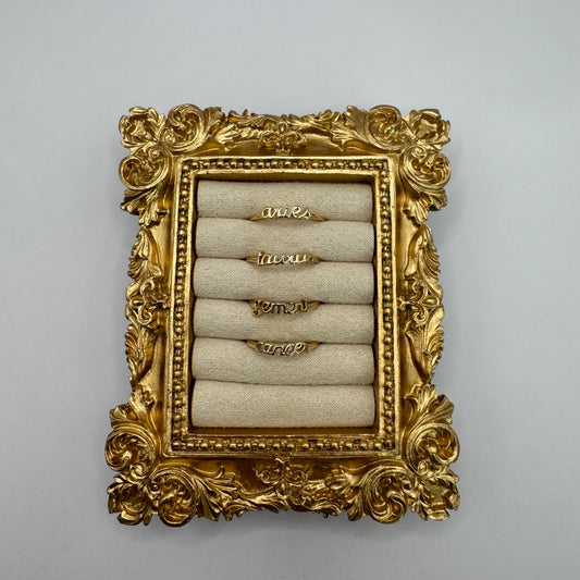 Gold Zodiac Ring