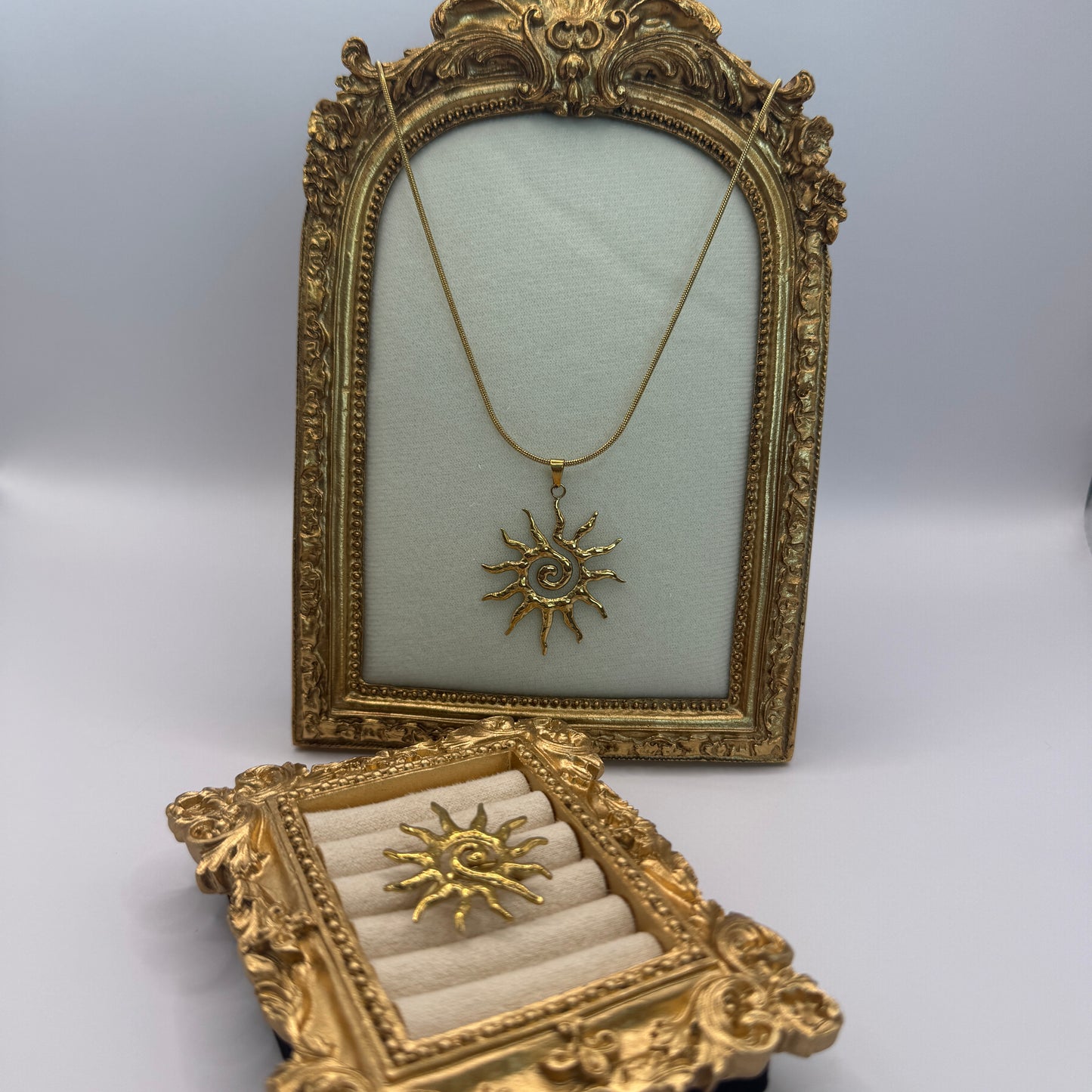 Swirl Sun Necklace