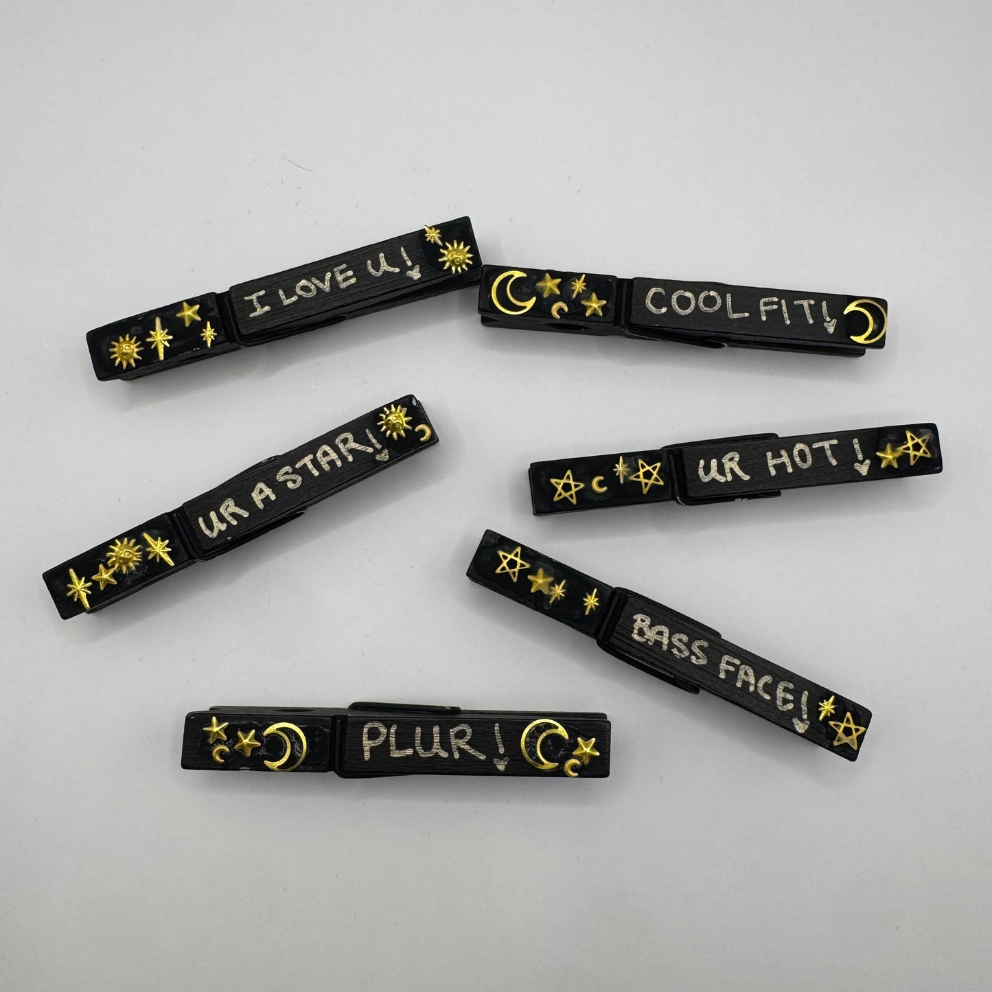 Moon & Sun Clothespin Set