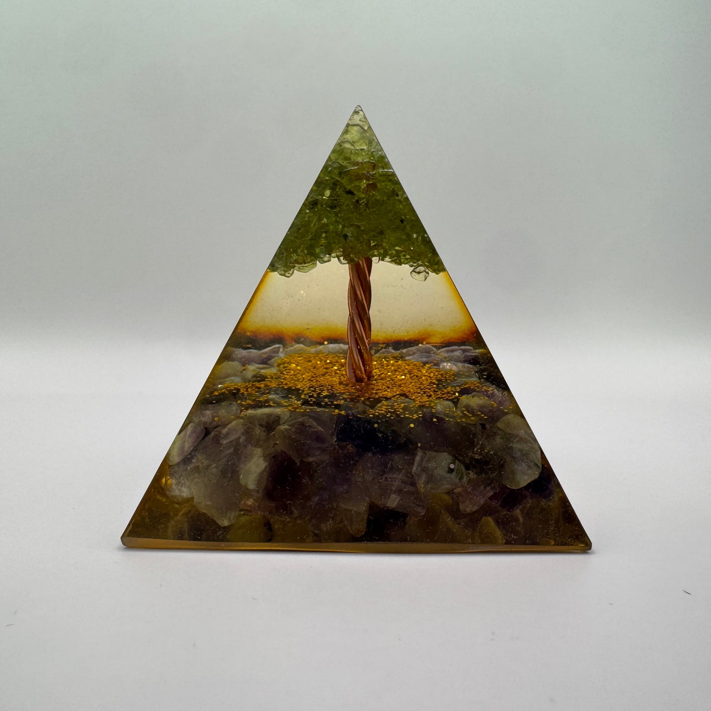 Tree of Life Pyramid Crystal