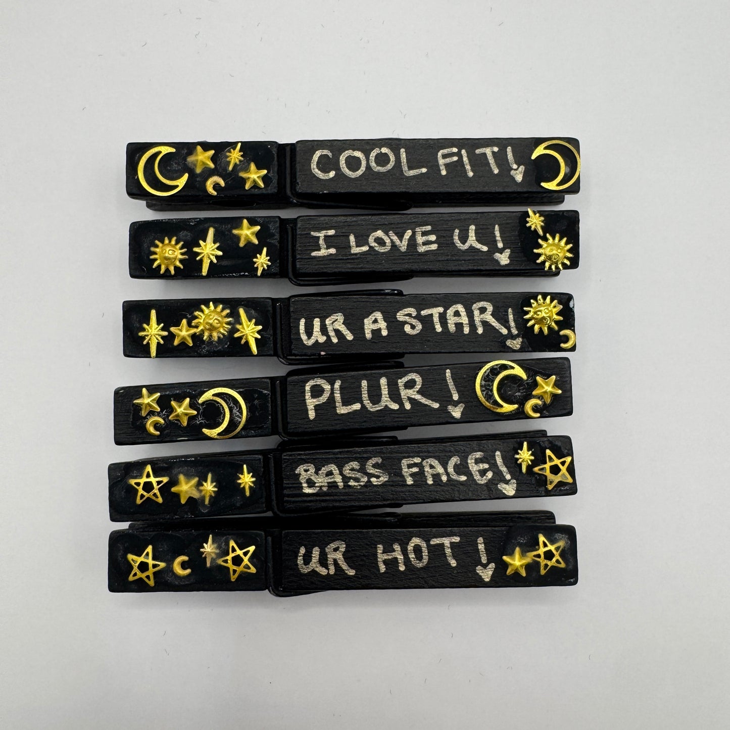 Moon & Sun Clothespin Set