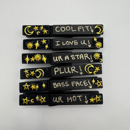 Moon & Sun Clothespin Set