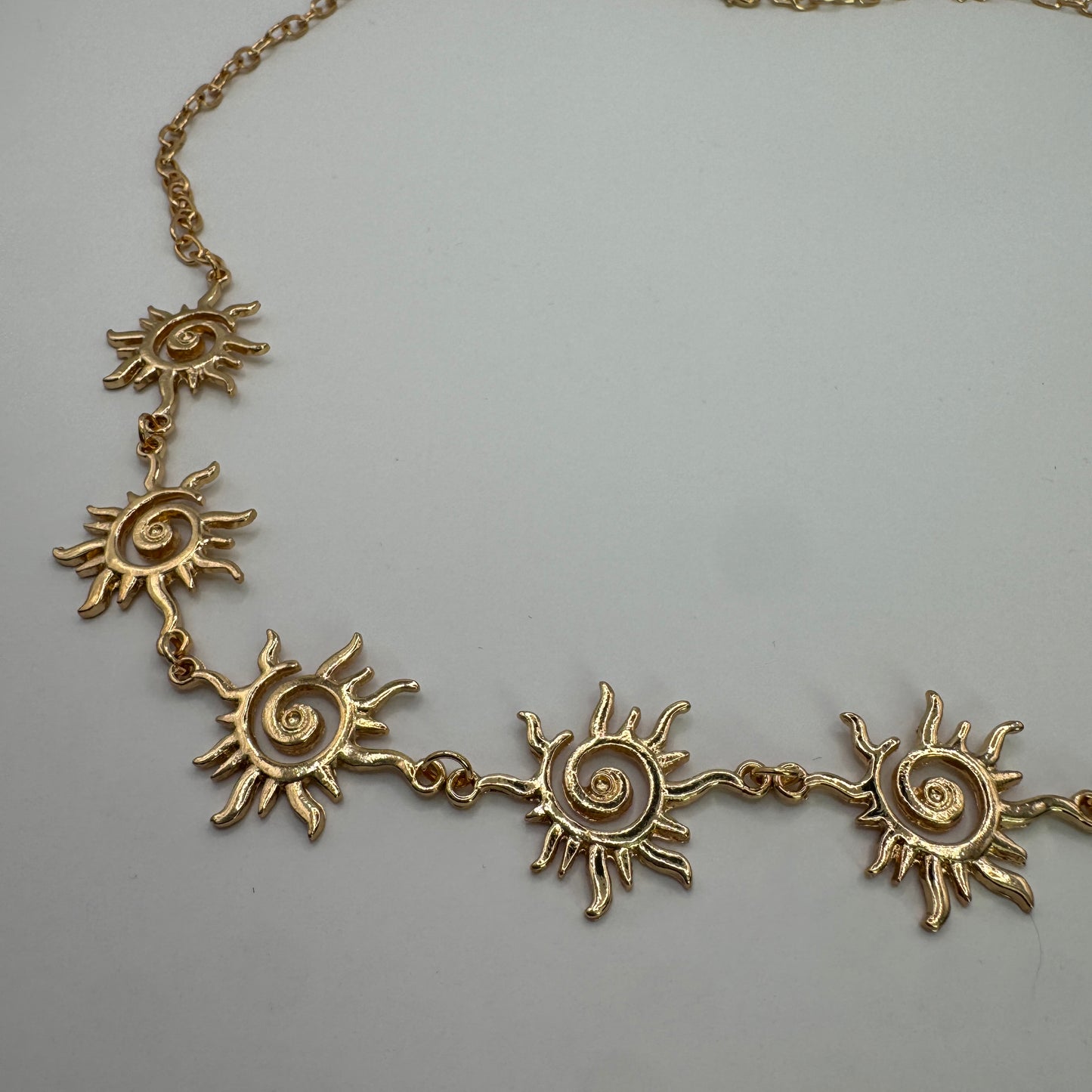 Swirl Sun Charm Waist Chain