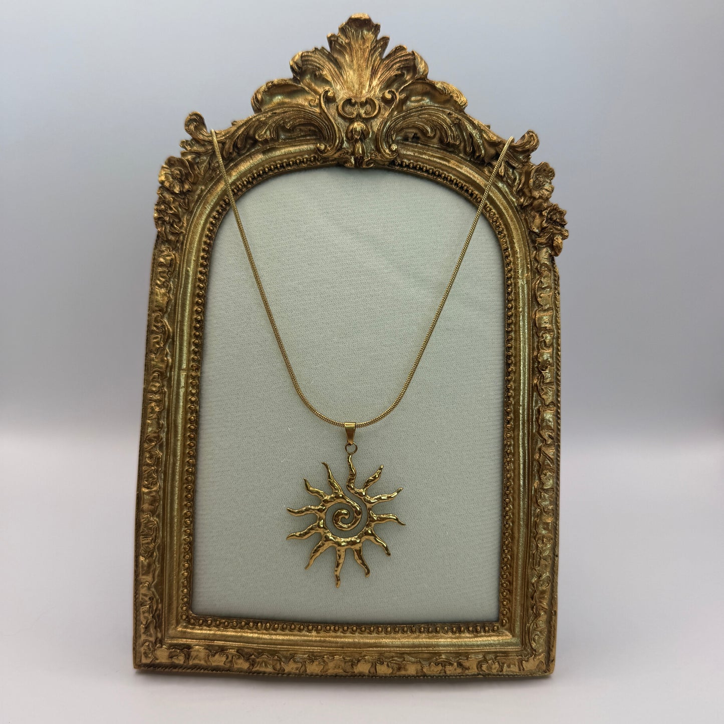 Swirl Sun Necklace