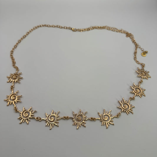 Swirl Sun Charm Waist Chain