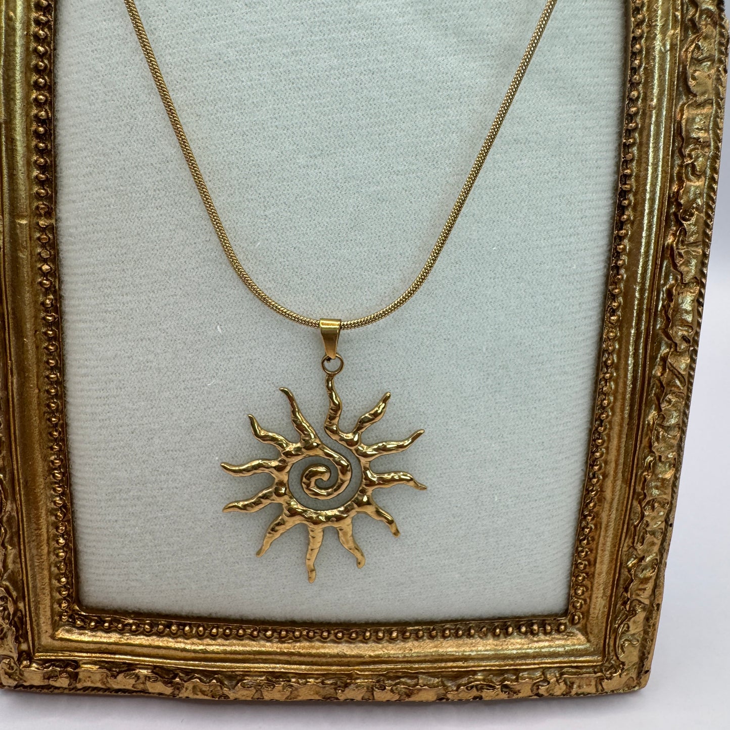 Swirl Sun Necklace