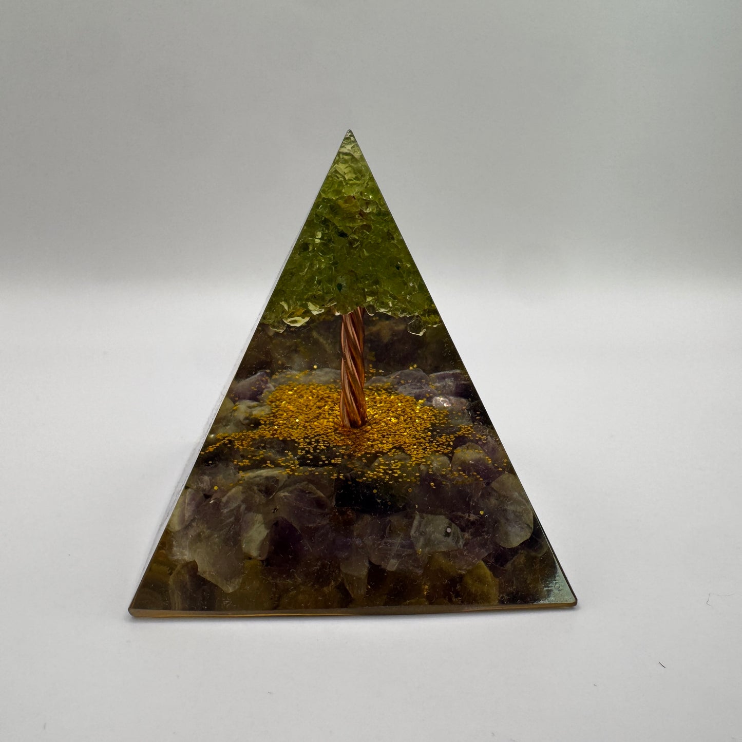 Tree of Life Pyramid Crystal